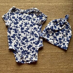 5/$15 Old Navy Modal Onesie and Hat